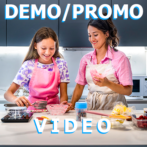 Promo or demo video content creation